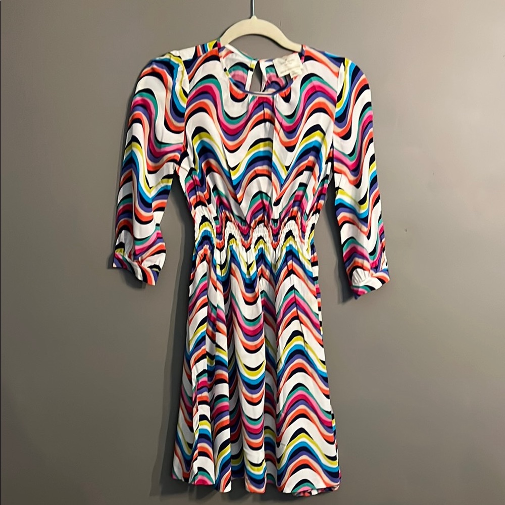 Kate Spade Zari Multicolor Wave Dress